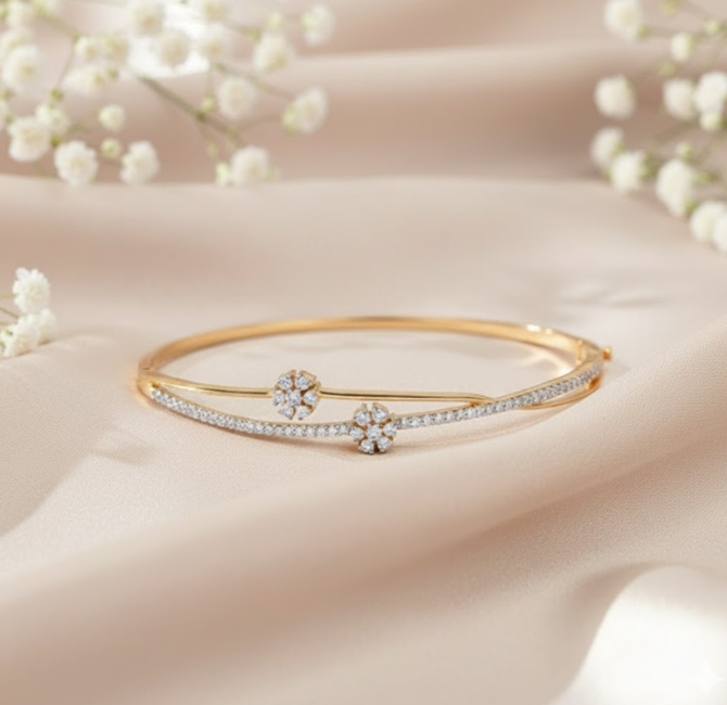 Diamond Eternity Bracelet in Pune — Gold Mart Jewellers
