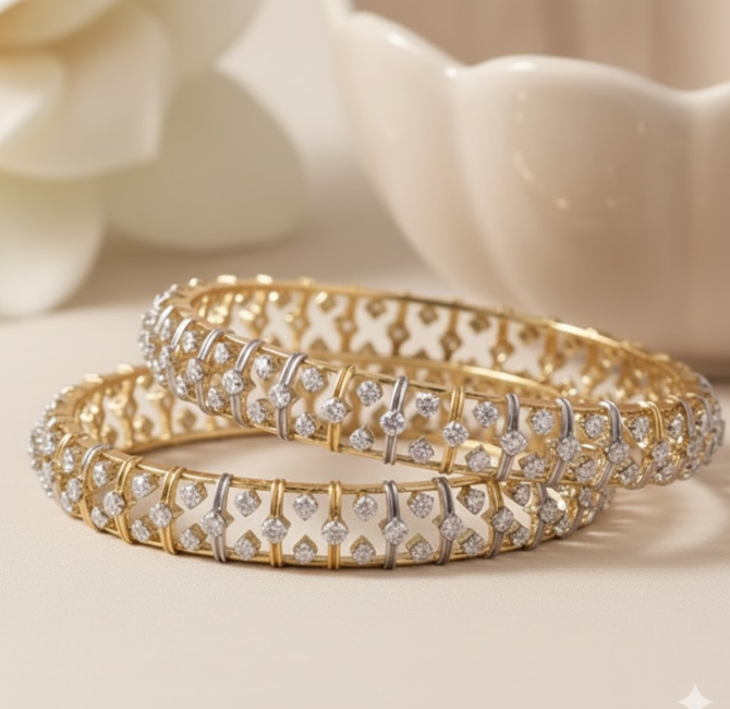 Diamond Bangles