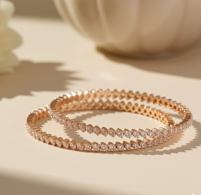 Diamond Bangles