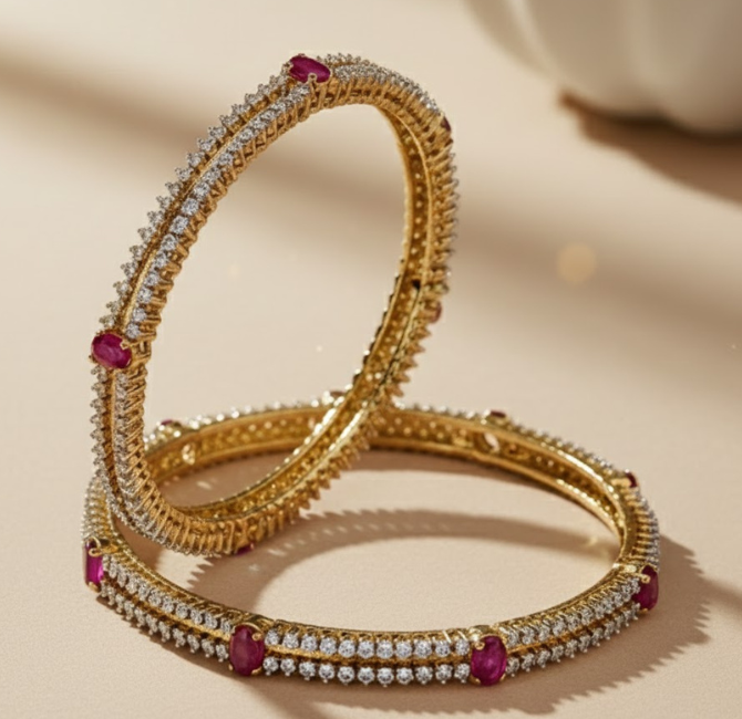 Diamond Bangles