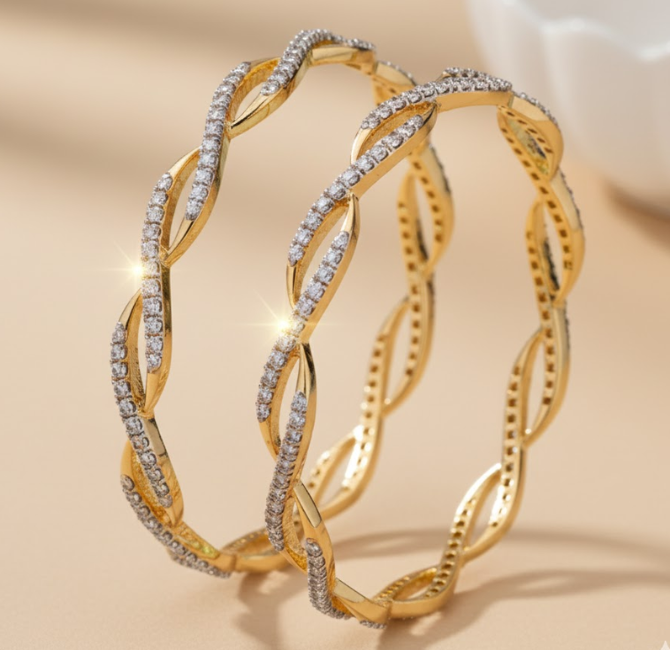 Diamond Bangles