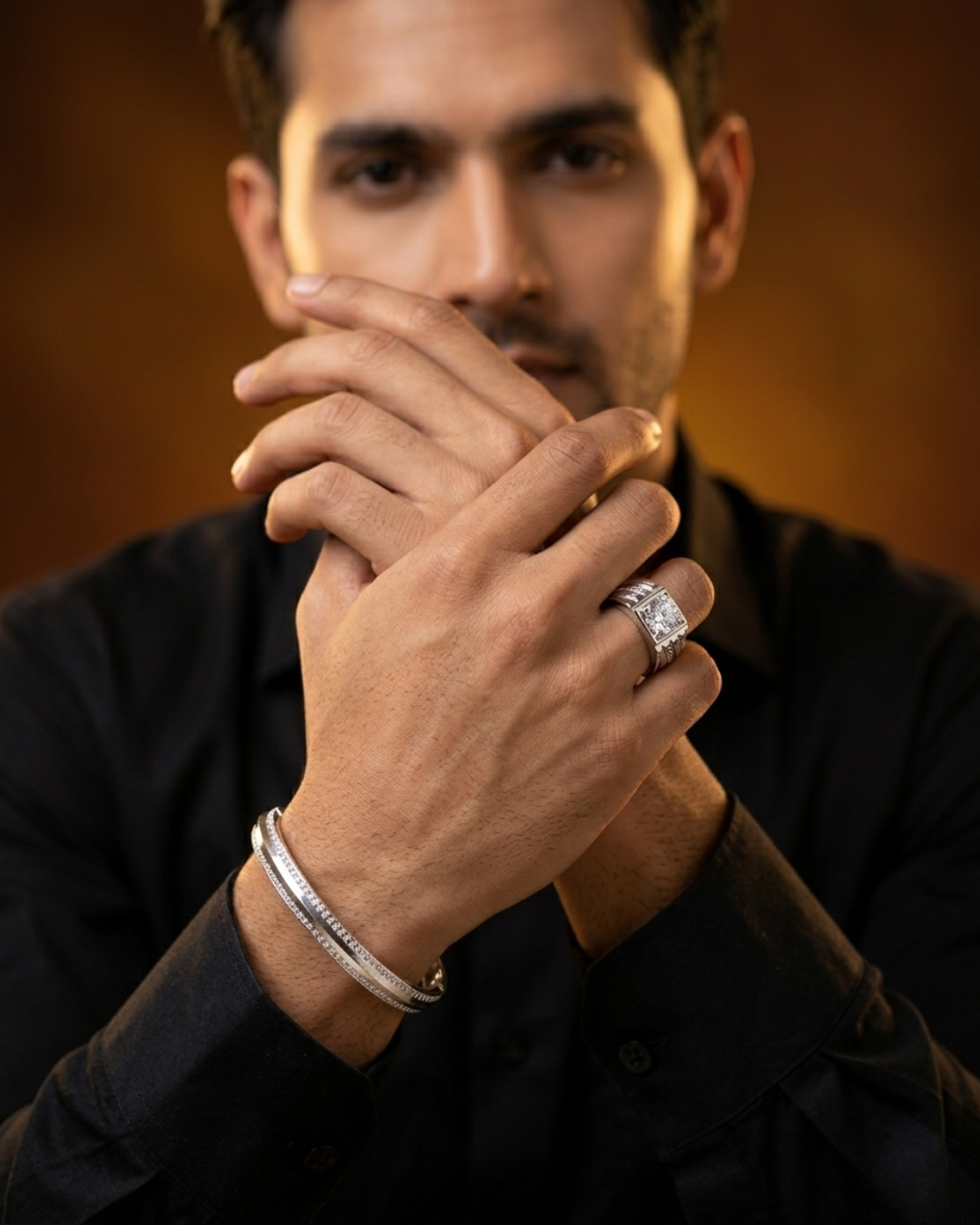 Silver Mens Ring and Bracelet in Pune — Gold Mart Jewellers